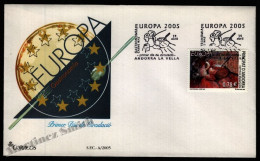 Delcampe - Spanish Andorra 2005 Yvert 314, Europa Cept. Gastronomy - FDC - Briefe U. Dokumente