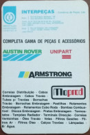 Delcampe - PORTUGAL - Theme: VEHICLES And RELATED PARTS;  "INTERPARTMENTS"  - 1988;  9.5 X 6.3 Cm Condition: See Photos. - Kleinformat : 1981-90