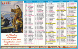 Delcampe - Calendarietto Religioso Tascabile S.antonio Di Padova Anno 1999 - Small : 1991-00