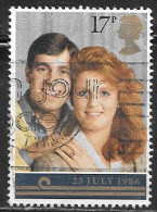 Delcampe - Grande-Bretagne - YT 1237 Obl - Prince Andrew Et Sarah Ferguson (1986)  (s 9242) - Gebraucht