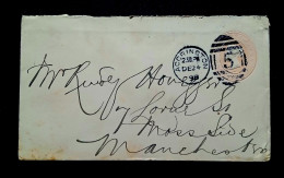 Delcampe - GB.UK.ENGLAND 1898, STATIONERY, QUEEN COVER USED, HOWAED & BULLOUGH LTD. ACCRINGTON CITY CANCEL - Covers & Documents