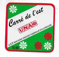 Delcampe - ANCIENNE ETIQUETTE DE  FROMAGE  PETIT CARRE DE L'EST UNA  SORCY ST MARTIN MEUSE - Käse