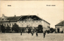 Delcampe - ** T2/T3 Dés, Dej; Fő Tér, Pollák Vilmos, Léner János üzlete / Main Square, Shops (EK) - Non Classificati