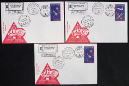 Delcampe - Kazakhstan - Lettre - FDC - Espace - Satellite - Soyouz - Fusée - Astronautes - STS 96 Discovery Launch - 1999 - Europa