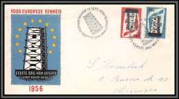 Delcampe - 11353 N°659/960 Fdc Europa 1956 Gravenhage Cote 200 Lettre Cover Pays Bas Nederland - FDC