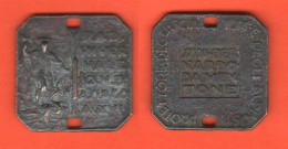 Delcampe - OND Asiago 1938 Medaglia Raduno Invernale San Bernardo Da Mentone Bronzo Sci Ski - Other & Unclassified