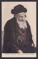 Delcampe - Vintage Postcard Jerusalem Jewish Judaica Old Rabbi Portrait Leipzig Print - People