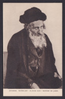 Delcampe - Vintage Postcard Jerusalem Jewish Judaica Old Rabbi Portrait Leipzig Print - People