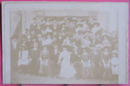 Delcampe - Carte Photo à Identifier  - Photo De Mariage Davant Une Devanture " Grand Café " - Hochzeiten