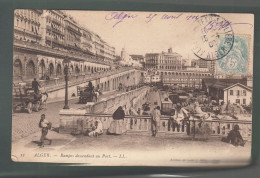 Delcampe - CP - Algérie - Alger - Rampe Descendant Au Port - Algiers