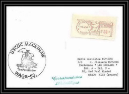 Delcampe - 1998 Antarctic USA Lettre (cover) Uscgc Mackinaw Pathfinder Wagb-83 4/2/1983 - Forschungsstationen & Arctic Driftstationen
