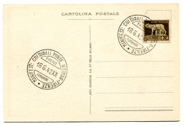 Delcampe - Firenze "Ponte Weimar" Tematica Europa Annullo Su Cartolina Del PNF - Marcophilia