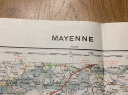 Delcampe - Carte IGN 1/100000 ème 53 Mayenne Et Sa Région - Topographische Karten