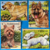 Delcampe - France 2011 : Série "Nature" Les Chiens N° 4545 à 4548 Oblitéré - Gebraucht