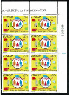 Delcampe - ANDORRA ANDORRE ESPAGNOL  Europa CEPT La Integracio  En Bloc De 10 Timbres Coin Feuille ** MNH SUP - Ungebraucht