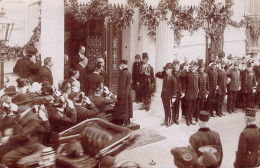 Delcampe - Carte Photo Passage De L'Empereur François Joseph En Serbie - Sonstige & Ohne Zuordnung