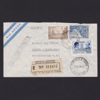 Delcampe - ARGENTINA 1960, Registered Air Mail From San Miguel To Berlin Germany - Briefe U. Dokumente