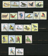 Delcampe - Australie, Yvert 636-640,675-680,694-696,704-708,721, 704a&706a **, Oiseaux Et Leurs Nids, MNH - Ungebraucht