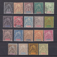 Delcampe - NEW CALEDONIA 1904, Sc #40-58, CV $451, MH/NG/Used - Ungebraucht