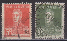 Delcampe - Argentina Mi 289-90 II, Sc 345-46a  O Used - Gebraucht