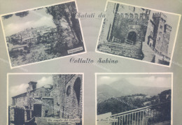 Delcampe - Ab487 Cartolina Saluti Da Collalto Sabino Provincia Di Rieti - Rieti