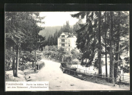Delcampe - AK Friedrichroda, Partie Im Kühlen Tal Mit Dem Restaurant Waldschlösschen - Friedrichroda