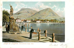 Delcampe - Lago Di Lugano TI Monumento Gugl Tell - Altri & Non Classificati