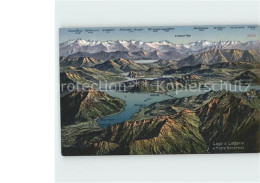 Delcampe - Lago Di Lugano TI Panoramakarte - Altri & Non Classificati