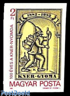 Delcampe - Hungary 1982 100 Years KNER 1v Imperforated, Mint NH, Art - Books - Printing - Ongebruikt