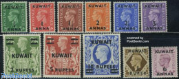 Delcampe - Kuwait 1948 Definitives 11v, Mint NH - Kuwait