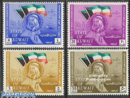 Delcampe - Kuwait 1963 Independence 4v, Mint NH, History - Flags - Kuwait