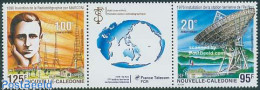 Delcampe - New Caledonia 1996 Satellite Station 2v+tab [:T:], Mint NH, Science - Telecommunication - Ungebraucht