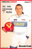 Delcampe - Ricardo Errani Pilote Rallye Errani Team Course Automobile Voiture PUB (SCAN RECTO VERSO)MA0082 - Rally Racing
