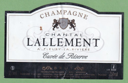 Delcampe - Gro 129 Étiquette Chantal Lallement - Champagne