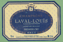 Delcampe - Gro 135 Étiquette Laval - Champagne