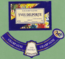 Delcampe - Gro 102 Étiquette Yves Delporte - Champagne