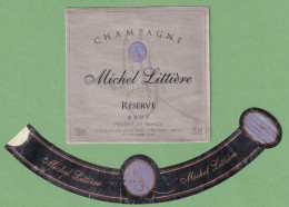 Delcampe - Gro 086 Étiquette Michel Littière - Champagne