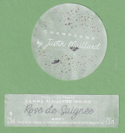 Delcampe - Gro 038 Étiquette Justine Maillard - Champagne