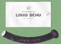 Delcampe - Gro 028 Étiquette Louis Déhu - Champagne