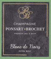 Delcampe - Gro 016 Étiquette Ponsart-Brochet - Champagne