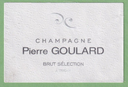 Delcampe - Gro 013 Étiquette Pierre Goulard - Champagne