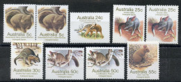 Delcampe - Australie, Yvert 747/752 & 747a,749a,751a **, Animaux (I), MNH - Ongebruikt