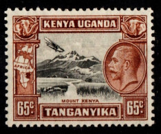 Delcampe - KUT, Kenya, Uganda & Tanganyika 1935 - SG #117, 65cts - Plane Over Mount Kenya - KGV - MH/OG, CV £20.00 - Kenya, Oeganda & Tanganyika