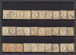 Delcampe - 95180 TAXE N°45 Bandes Et Paires  TB Oblitérés Top Oblitérations - Gebraucht