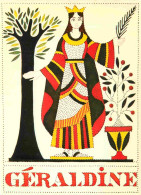 Delcampe - Prénoms - Géraldine - Pointillisme - Art Illustration - CPM - Carte Neuve - Voir Scans Recto-Verso - Firstnames