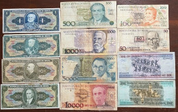 Delcampe - Lot Of 12 Old Brazilian Banknotes 000323 - Vrac - Billets