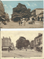 Delcampe - ISSOUDUN - Boulevard Baron - Lot De 2 C.P.A. - Issoudun