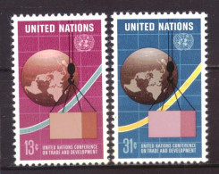Delcampe - United Nations New York 295 & 296 MNH ** (1976) - Unused Stamps