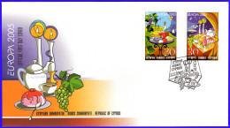 Delcampe - CYPRUS 2005 EUROPA CEPT "Gastronomy" - OFFICIAL FIRST DAY COVER FDC - Brieven En Documenten