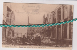 Delcampe - Ypres, Ieper, Campagne De 1914, La Rue Au Beurre, Animée - Ieper